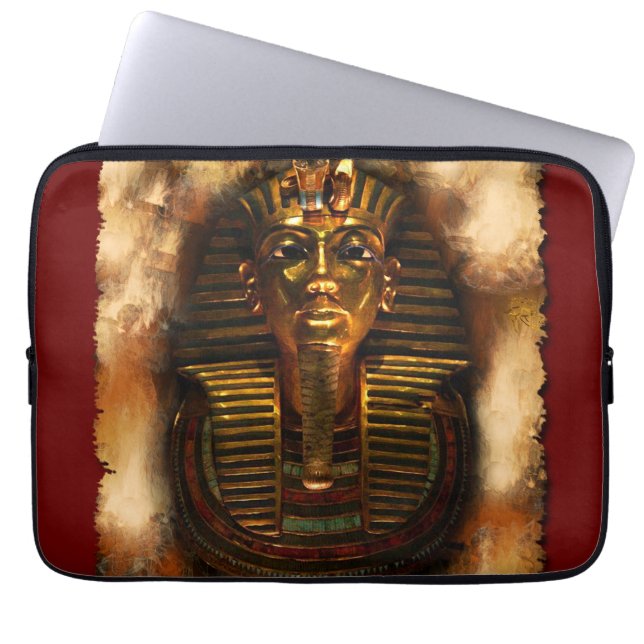 Anciska egyptiska Pharaoh Tutankhamun Laptop sleev Laptop Fodral (Framsidan)