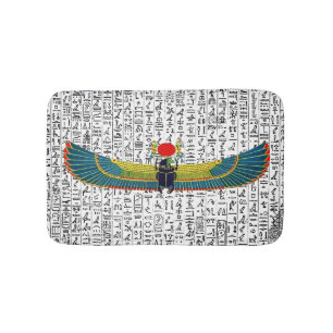 Anciska egyptiska Winged Scarab Badrumsmatta