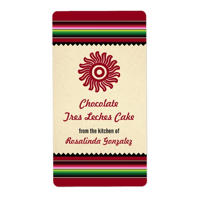 Anciska mexikanska serape Kitchen i Sol Fraktsedel (Framsidan)