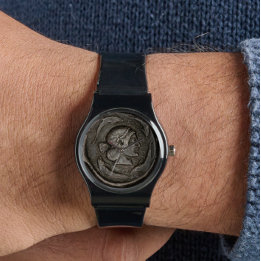 Anciska romerska myntdelfiner armbandsur