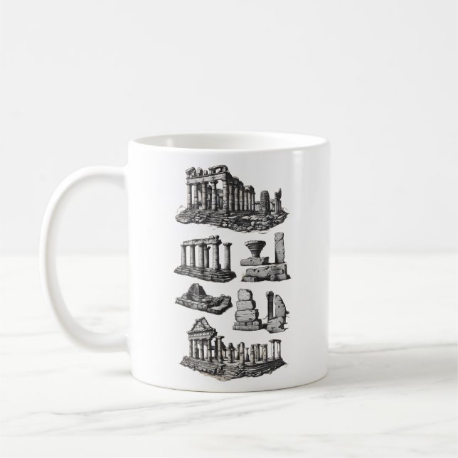 Anciska ruiner och arkeologiska platser kaffemugg (Vänster)