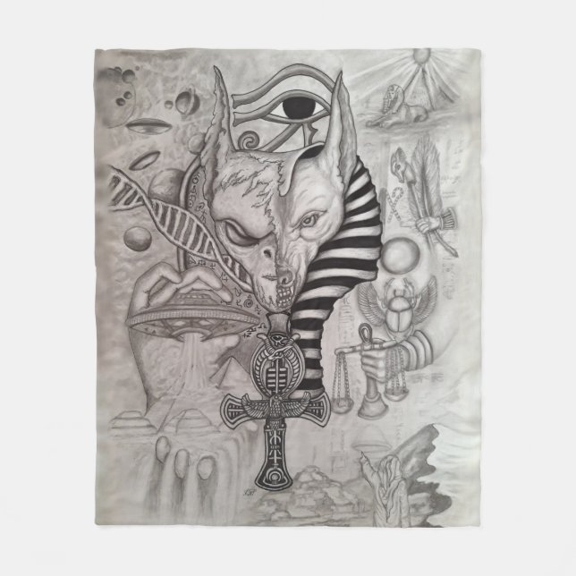 Anciska Utomjordingar, Anubis Fleecefilt (Framsidan)
