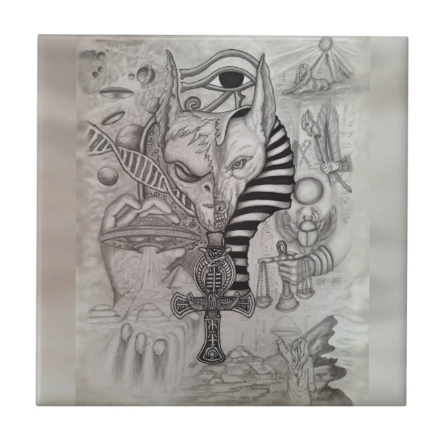 Anciska Utomjordingar, Anubis Kakelplatta (Framsidan)