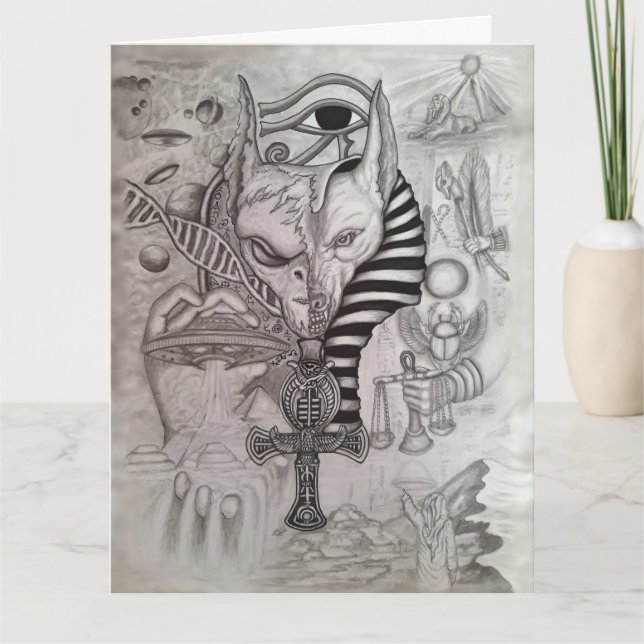 Anciska Utomjordingar, Anubis Tack Kort (Framsida)