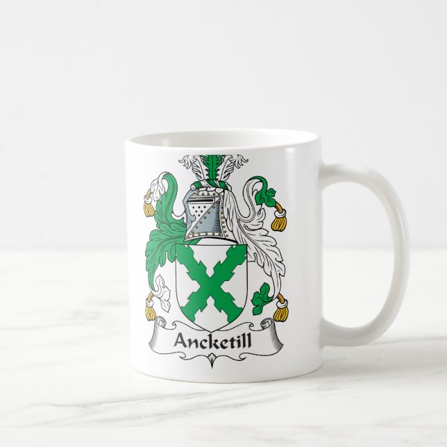 Ancketill familjvapensköld kaffemugg (Höger)