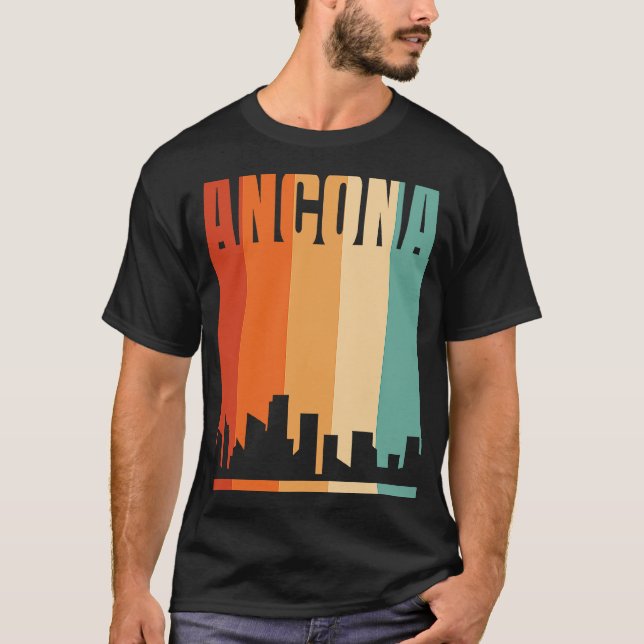 Ancona Skyline T Shirt (Framsida)