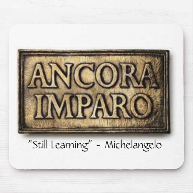 Ancora Imparo "stilla lärande" Mousepad Musmatta (Framsidan)