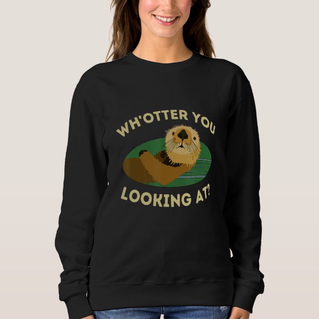 and Cute Otter Pun T Shirt (Framsida)