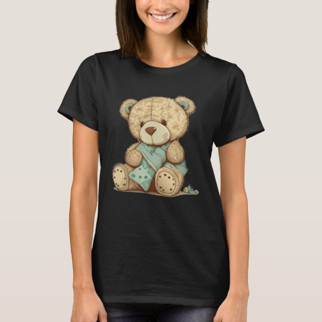 and cute Teddy Bear T Shirt (Framsida)