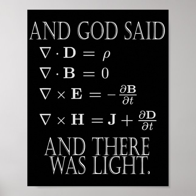 And God Said Maxwell Equation  Poster (Framsidan)