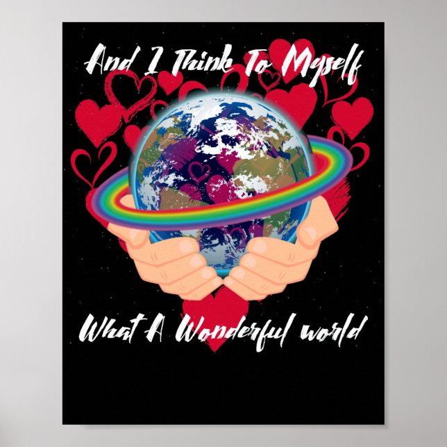 And I Think To Myself What A Wonderful World Poster (Framsidan)