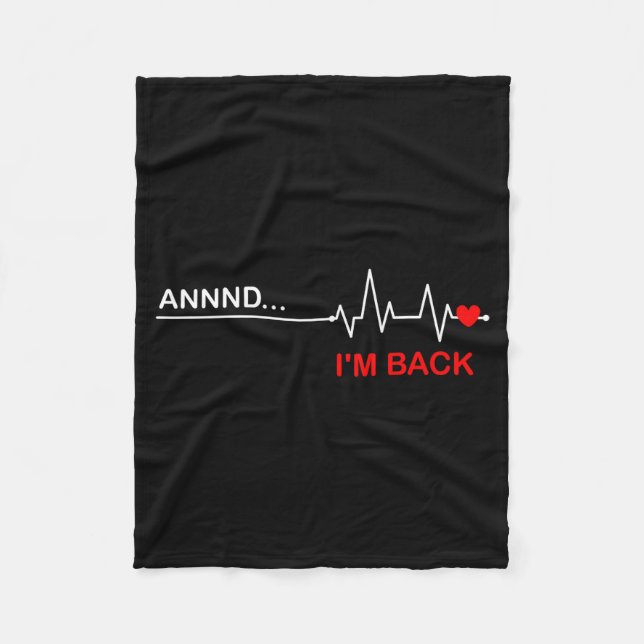 And… I'm Back Heart Warriors Heart Disease Awarene Fleecefilt (Framsidan)