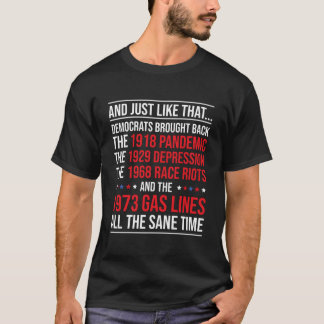 And Just Like T Democrats Brought Back All Disaste Shirt