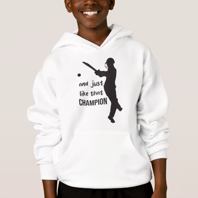 And Just Like That Champion – Motivational Quote T Shirt (Framsida)