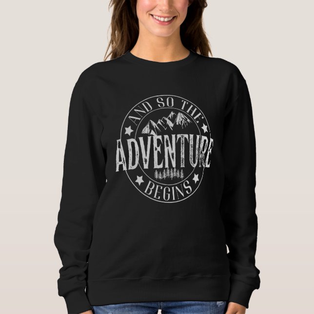 And So The Adventure Begins Camping Road Trip 2022 T Shirt (Framsida)