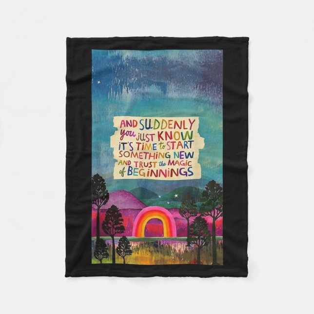 And Suddenly You Just Know It's Time To Start Soin Fleecefilt (Framsidan)