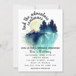 And the Adventure Continues Invitation Inbjudningar