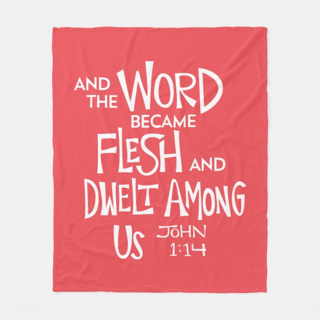And the Word became Flesh Fleecefilt (Framsidan)