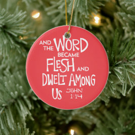 And the Word became Flesh Julgransprydnad Keramik