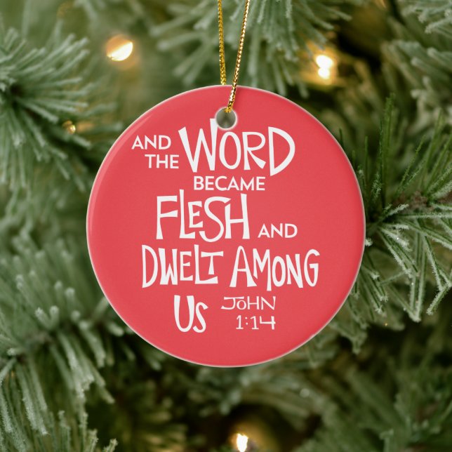 And the Word became Flesh Julgransprydnad Keramik (Träd)