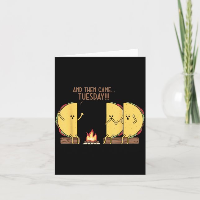And Then Came Tuesday Funny Tacos Y Story Design  Kort (Framsida)