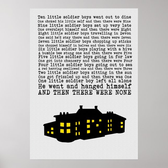 And Then There Were None  Paper Effect Poster (Framsidan)