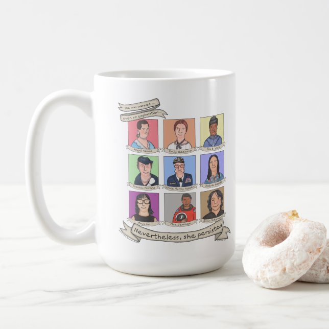 Ändå framhärdade hon 15 uns. Mugg (Med munk)