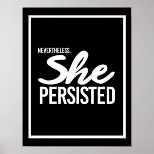 Ändå framhärdade hon - Elizabeth Warren -- Poster