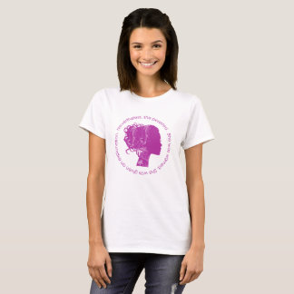 Ändå framhärdade hon (magenta) tee shirt