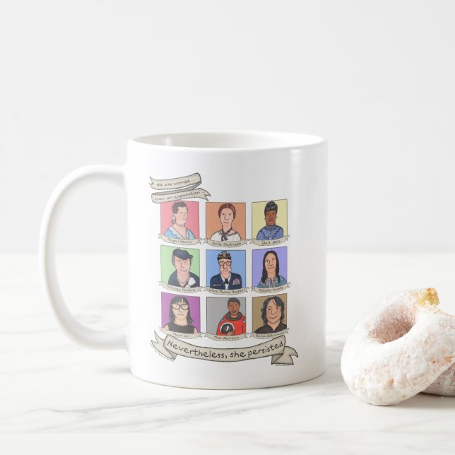 Ändå framhärdade hon muggen kaffemugg (Med munk)