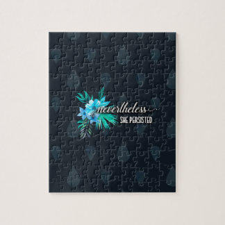 Ändå framhärdade hon pussel