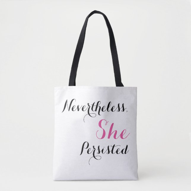 Ändå framhärdade hon tygkasse (Framsida)