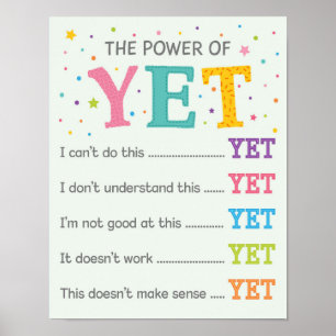 Ändå Poster slagkraften hos Classroom Growth Minds