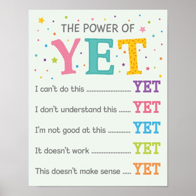 Ändå Poster slagkraften hos Classroom Growth Minds (Framsidan)