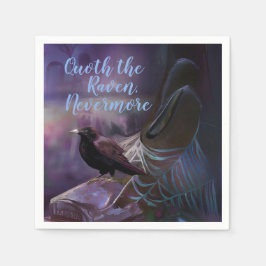 Ändå, Raven Cemetery Napkins Halloween Pappersservett