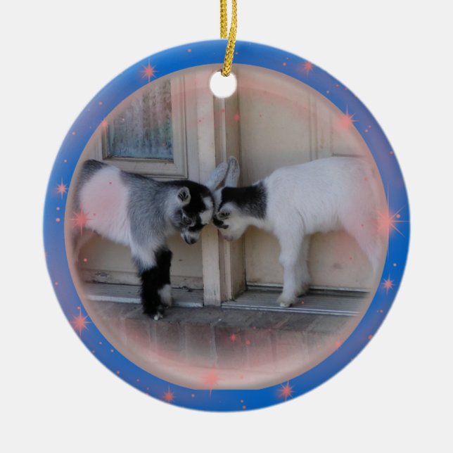 ÄNDAHUVUD - PRYDNADAR FÖR BABYGETJUL JULGRANSPRYDNAD KERAMIK (Framsidan)