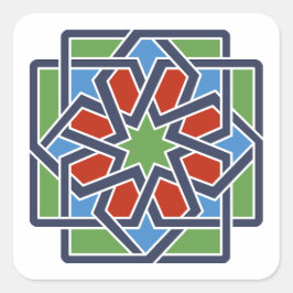 Andalucia 4 fyrkantigt klistermärke