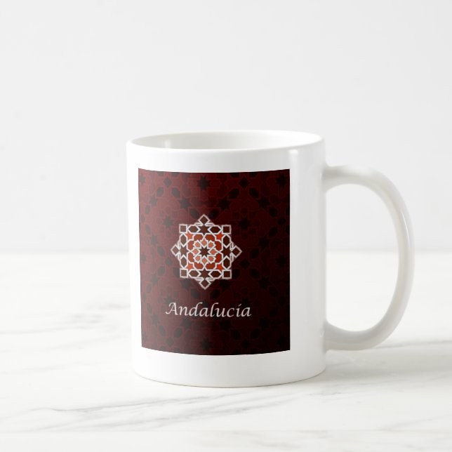 Andalucía arte de azulejo y cerámica marroquí en kaffemugg (Höger)