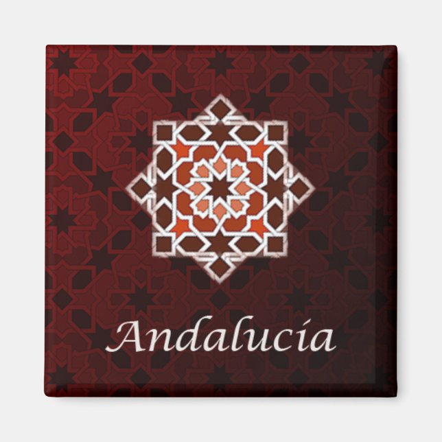 Andalucía en el azulejo de geometría de mosaico magnet (Framsidan)