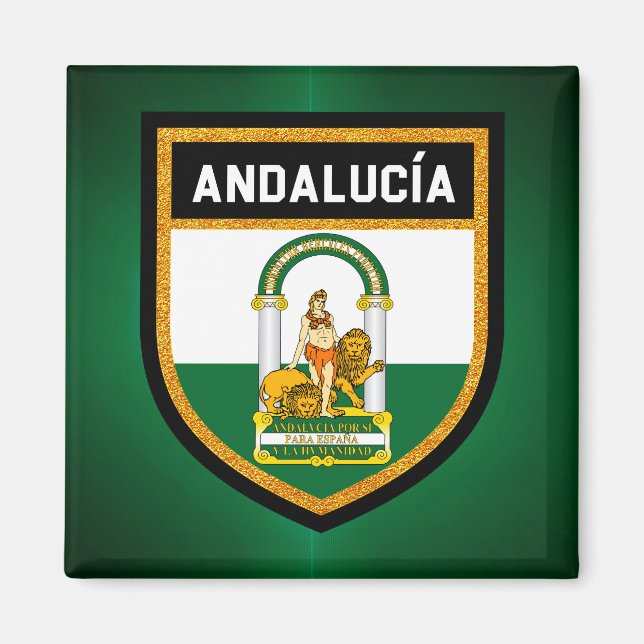 Andalucía Flagga Magnet (Framsidan)