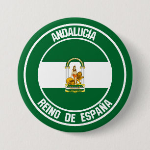 Andalucía Round Emblem Knapp