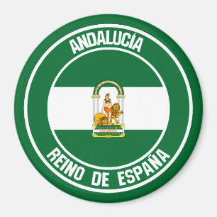Andalucía Round Emblem Magnet