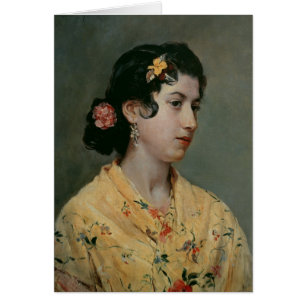 Andalucian kvinna, 1898 hälsningskort