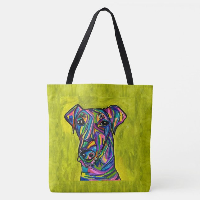 Andalucian Terrier Kärlek Tote Bag Tygkasse (Framsida)