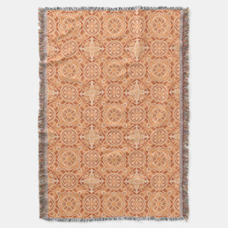 Andalusian Star Pattern in Peach and Terracotta Filt