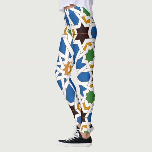 Andalusian Tiles 10 (Real Alcazar, Seville) Leggings (Vänster)