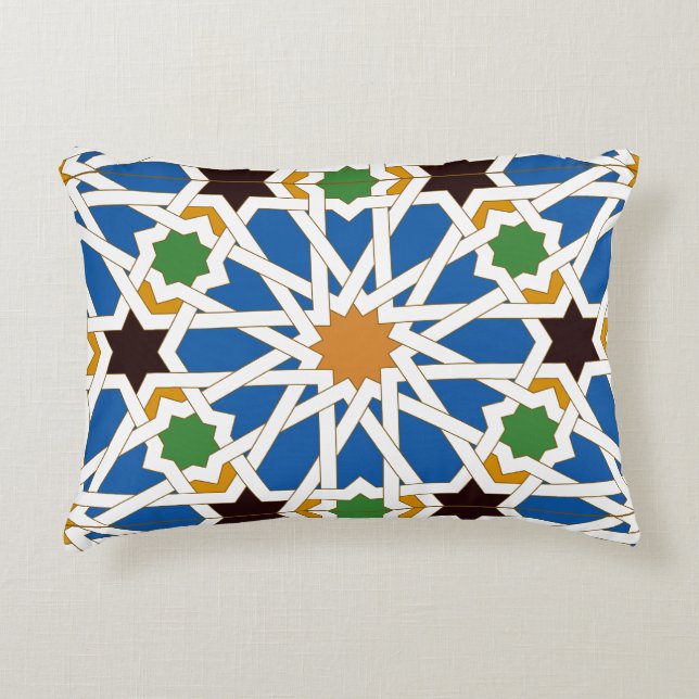 Andalusian Tiles 10 (Real Alcazar, Seville) Prydnadskudde (Framsidan)