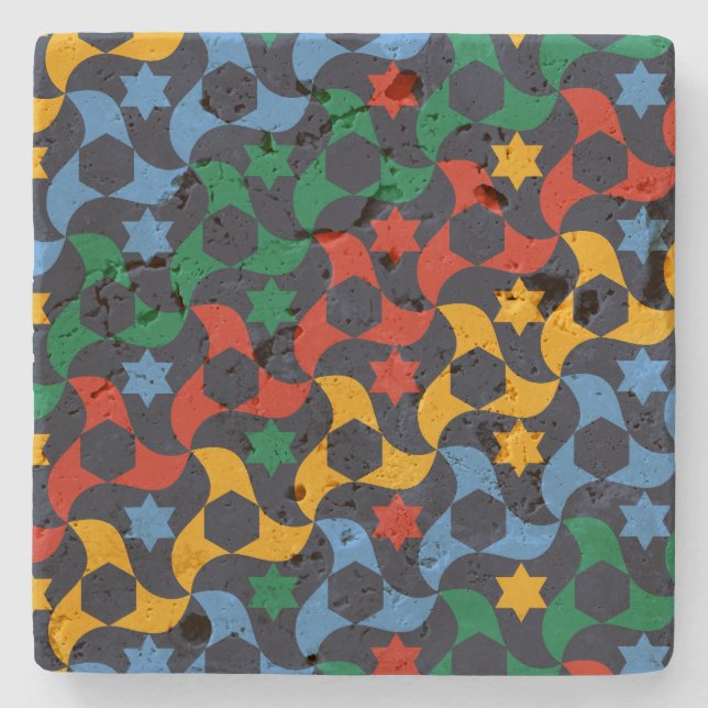 Andalusian Tiles 12 (Alhambra Palace, Granada) Stenunderlägg (Framsidan)