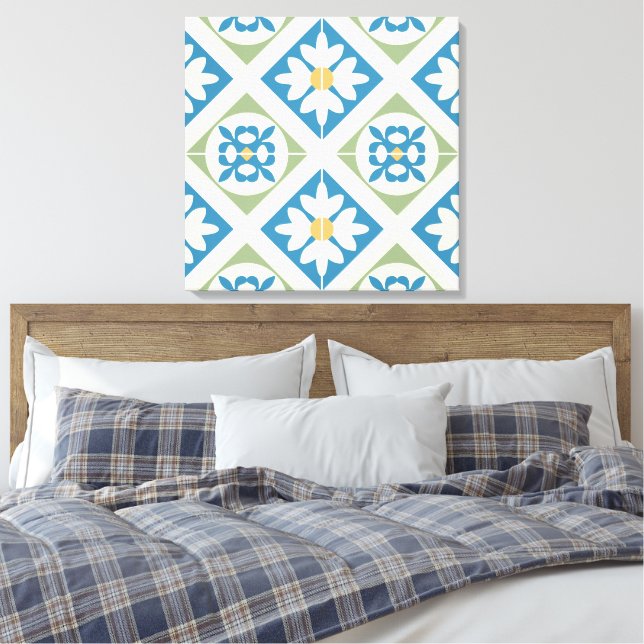Andalusian Tiles 13 Canvastryck (Insitu (sovrum))