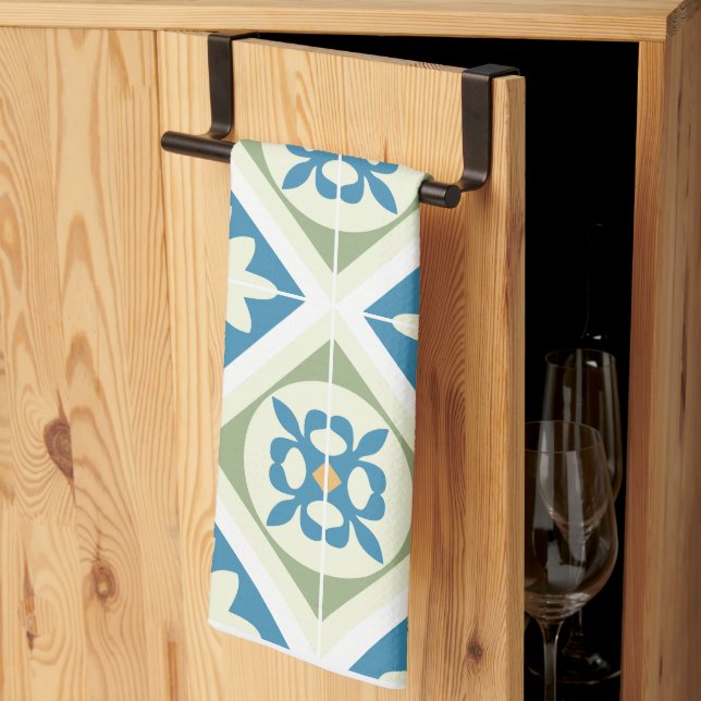 Andalusian Tiles 13 Kökshandduk (Thirds Fold)